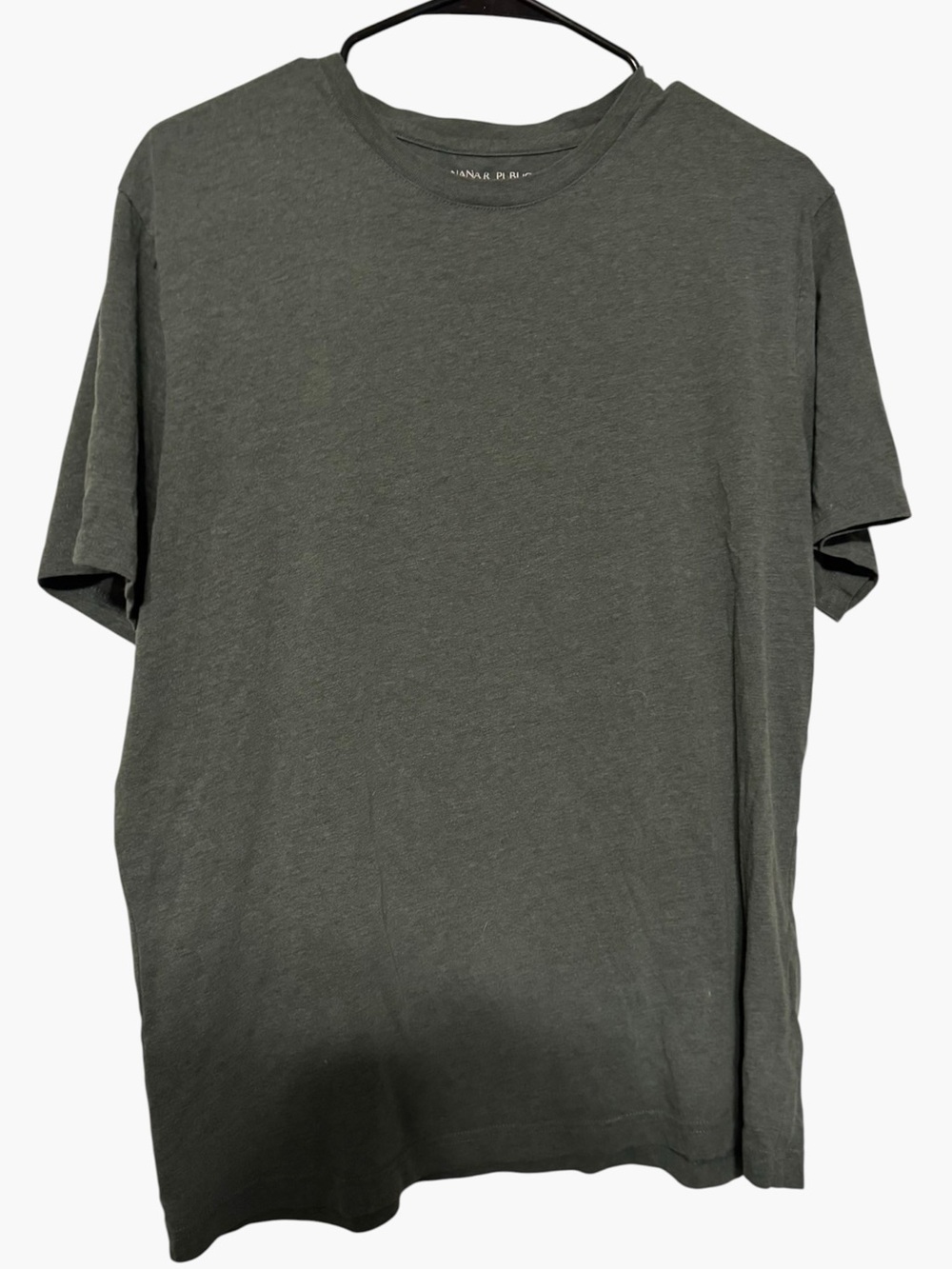 Banana Republic Men's Short Sleeve Crewneck T-Shirt - Charcoal Green